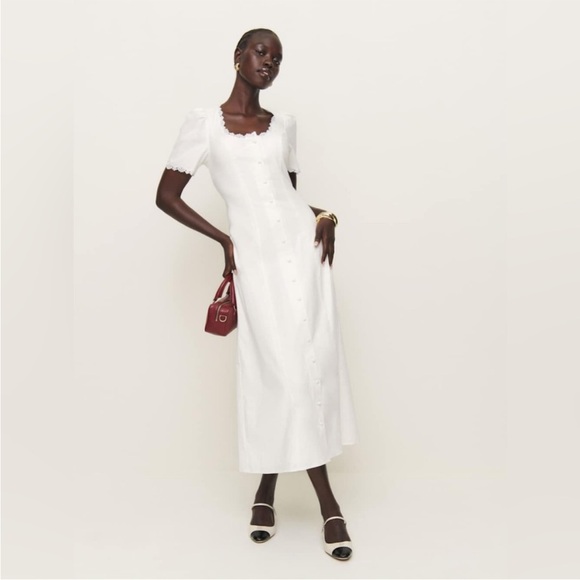 Reformation Alida Dress in White - Picture 5 of 11